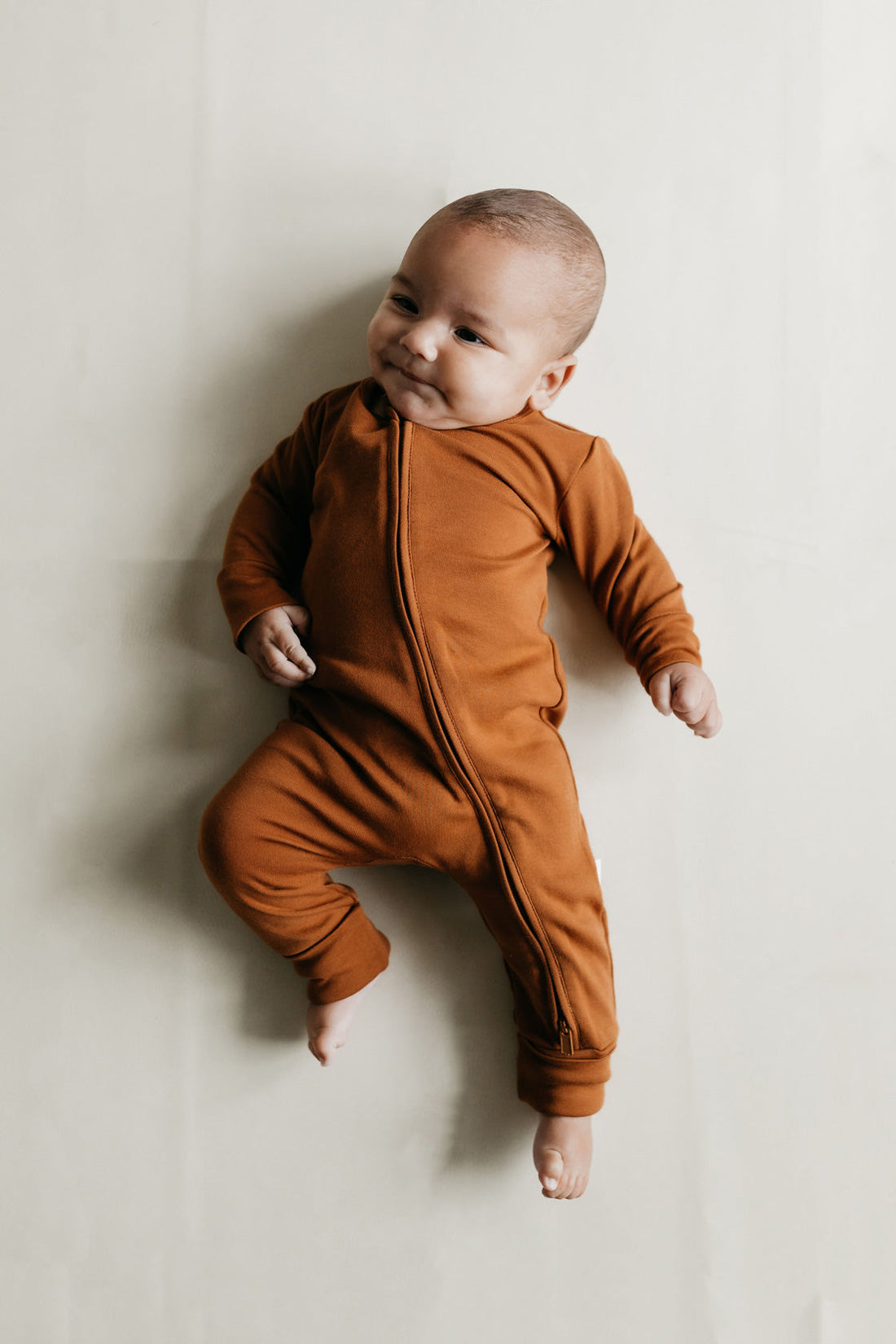 Pima Cotton Frankie Zip Onepiece - Sienna Childrens Onepiece from Jamie Kay Australia