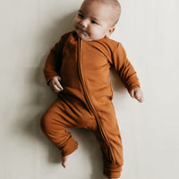 Pima Cotton Frankie Zip Onepiece - Sienna Childrens Onepiece from Jamie Kay Australia