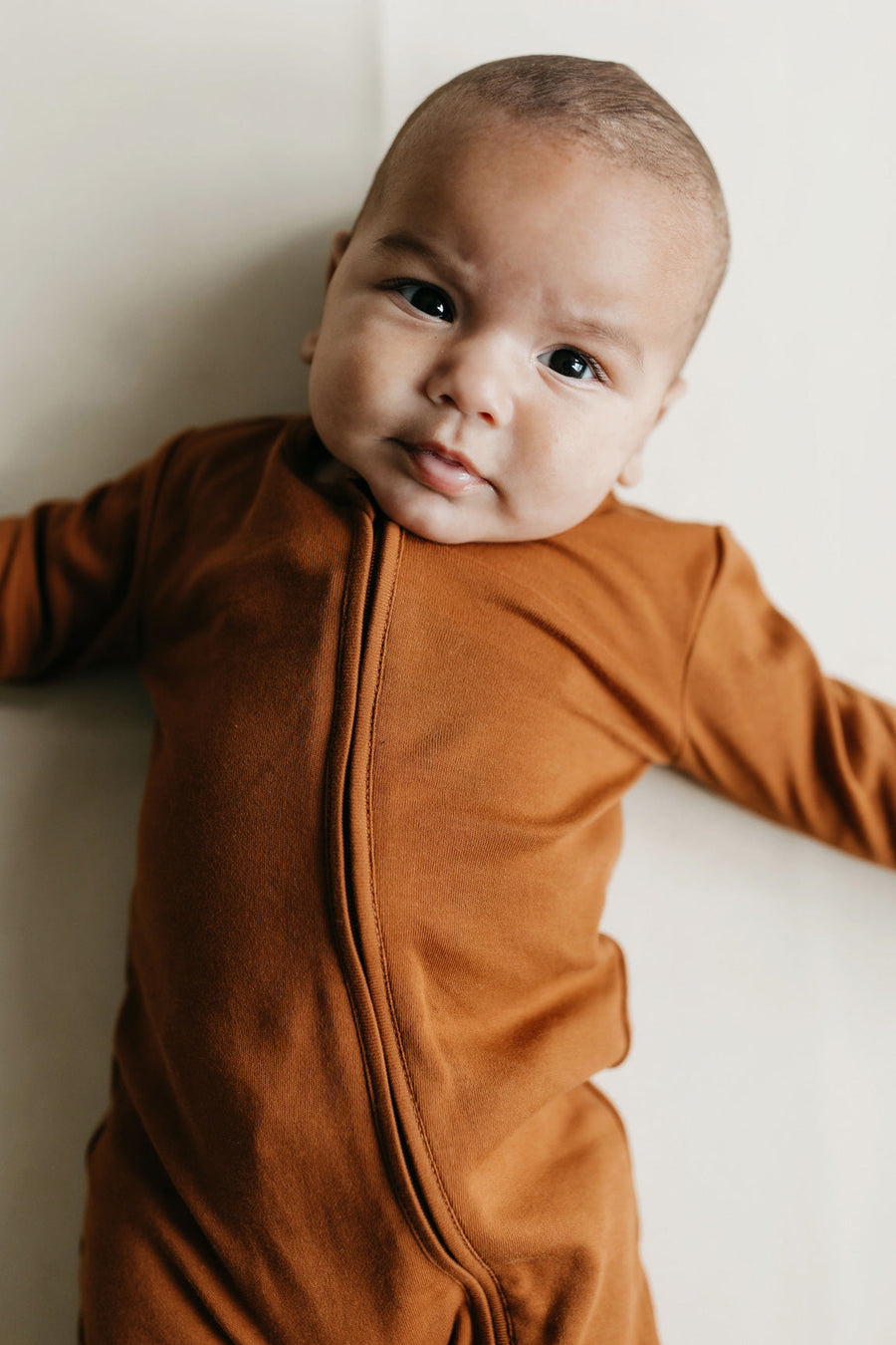 Pima Cotton Frankie Zip Onepiece - Sienna Childrens Onepiece from Jamie Kay Australia