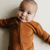 Pima Cotton Frankie Zip Onepiece - Sienna Childrens Onepiece from Jamie Kay Australia