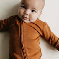 Pima Cotton Frankie Zip Onepiece - Sienna Childrens Onepiece from Jamie Kay Australia