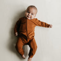 Pima Cotton Frankie Zip Onepiece - Sienna Childrens Onepiece from Jamie Kay Australia