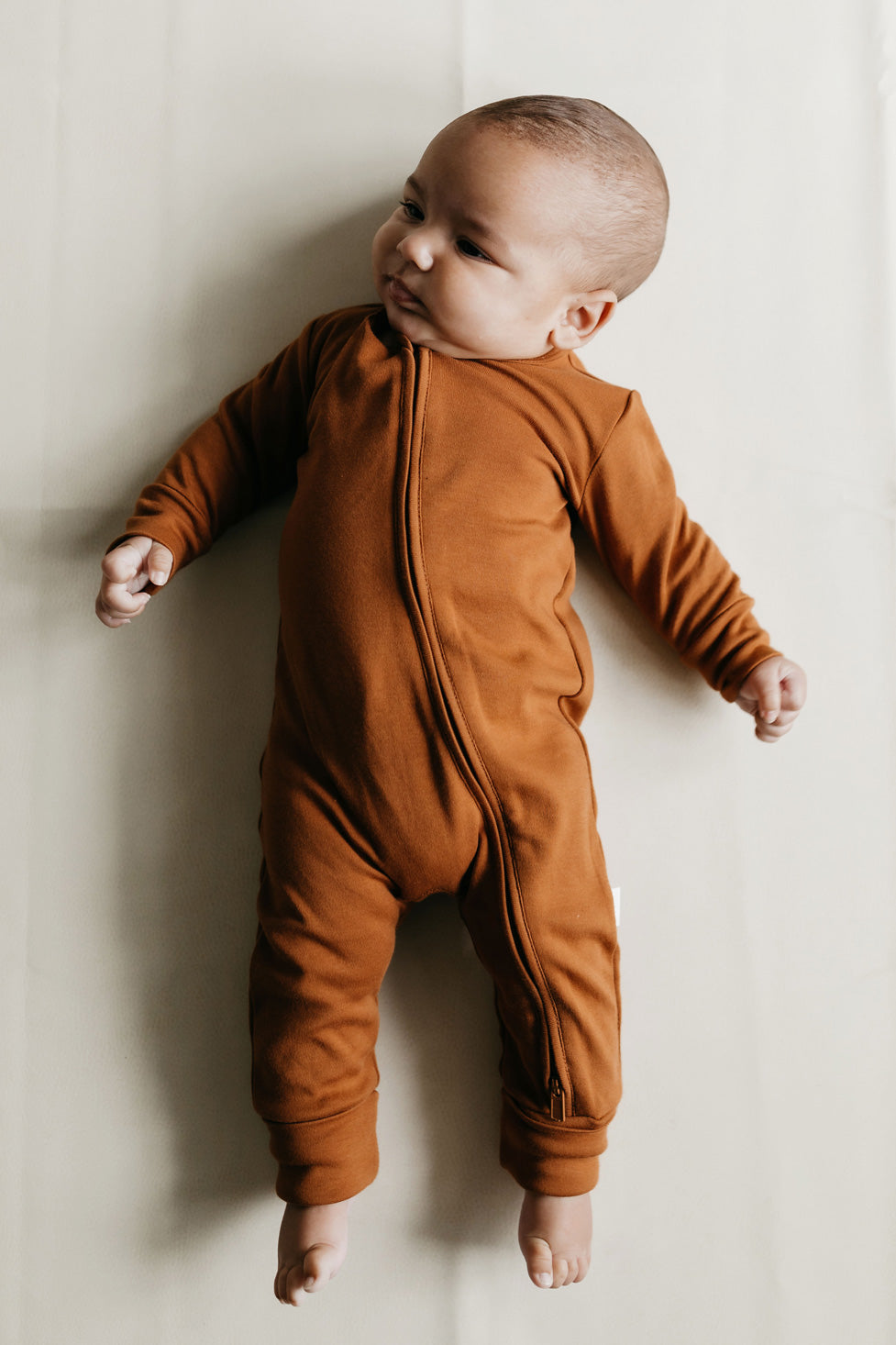 Pima Cotton Frankie Zip Onepiece - Sienna Childrens Onepiece from Jamie Kay Australia