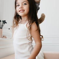 Organic Cotton Modal Singlet - Milk Childrens Singlet from Jamie Kay Australia