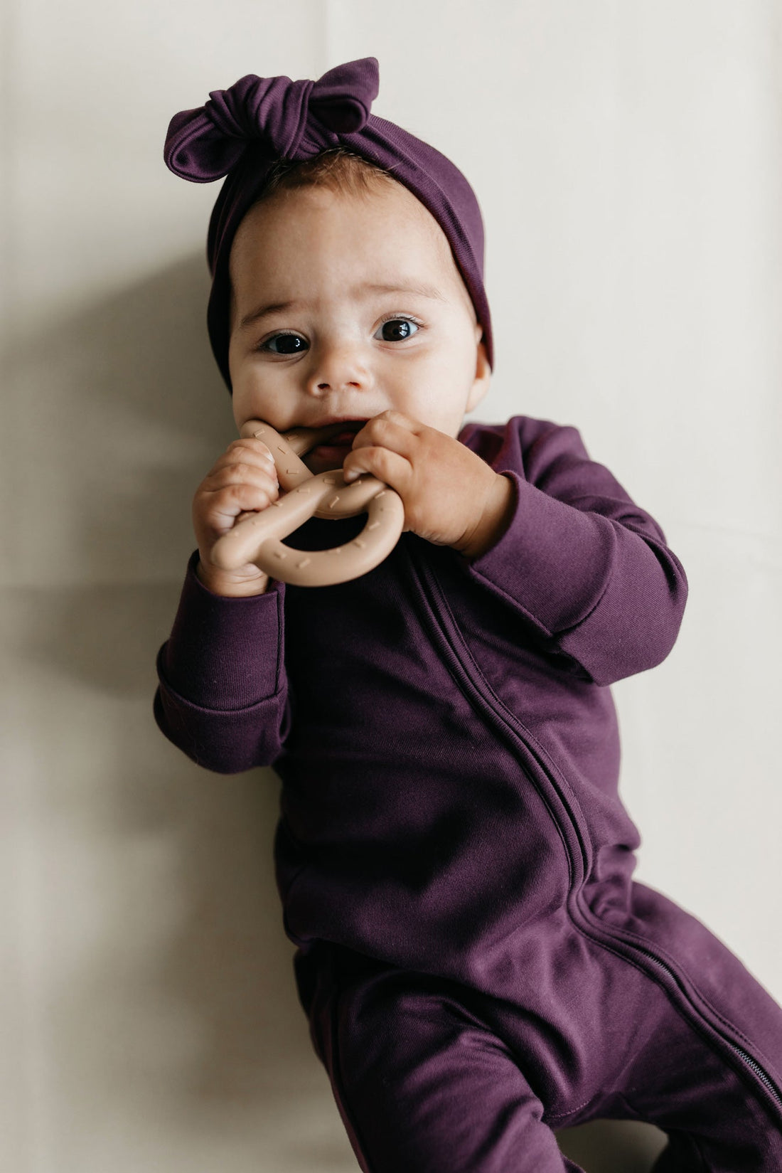 Pima Cotton Headband - Sugar Plum Childrens Headband from Jamie Kay Australia