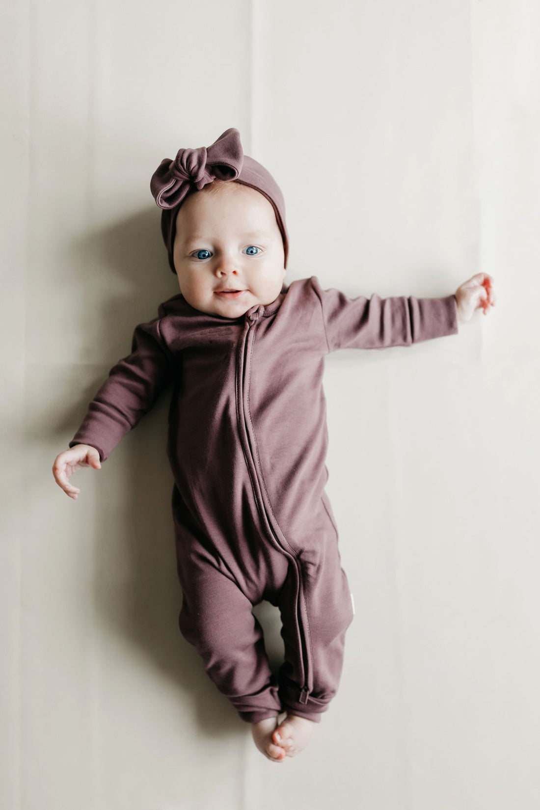 Pima Cotton Frankie Zip Onepiece - Twilight Childrens Onepiece from Jamie Kay Australia