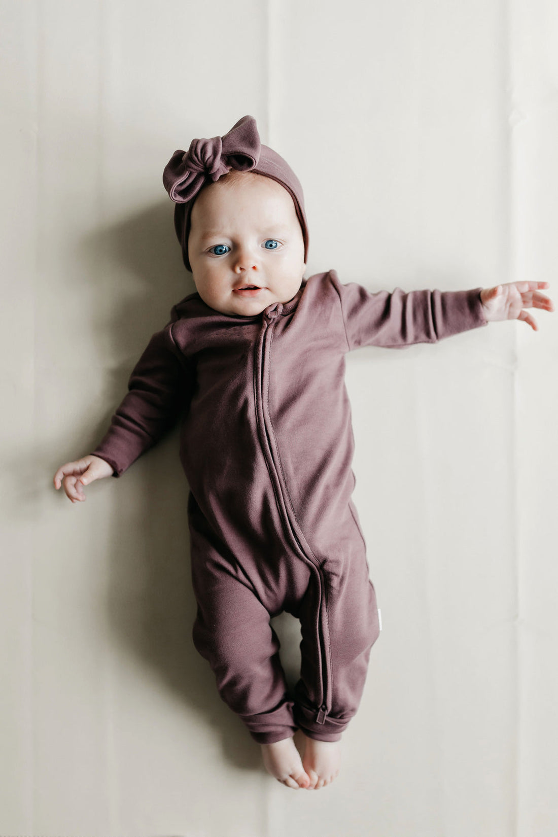 Pima Cotton Frankie Zip Onepiece - Twilight Childrens Onepiece from Jamie Kay Australia