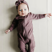 Pima Cotton Frankie Zip Onepiece - Twilight Childrens Onepiece from Jamie Kay Australia