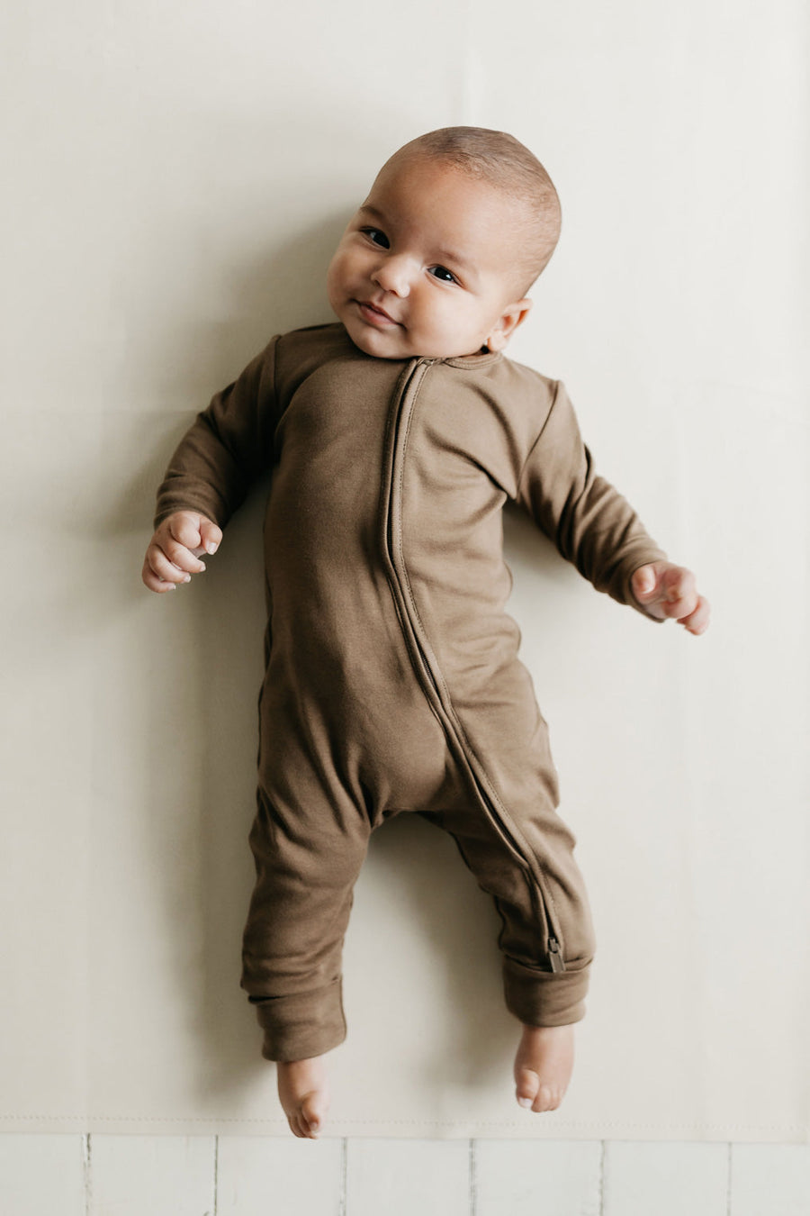 Pima Cotton Frankie Zip Onepiece - Cub Childrens Onepiece from Jamie Kay Australia