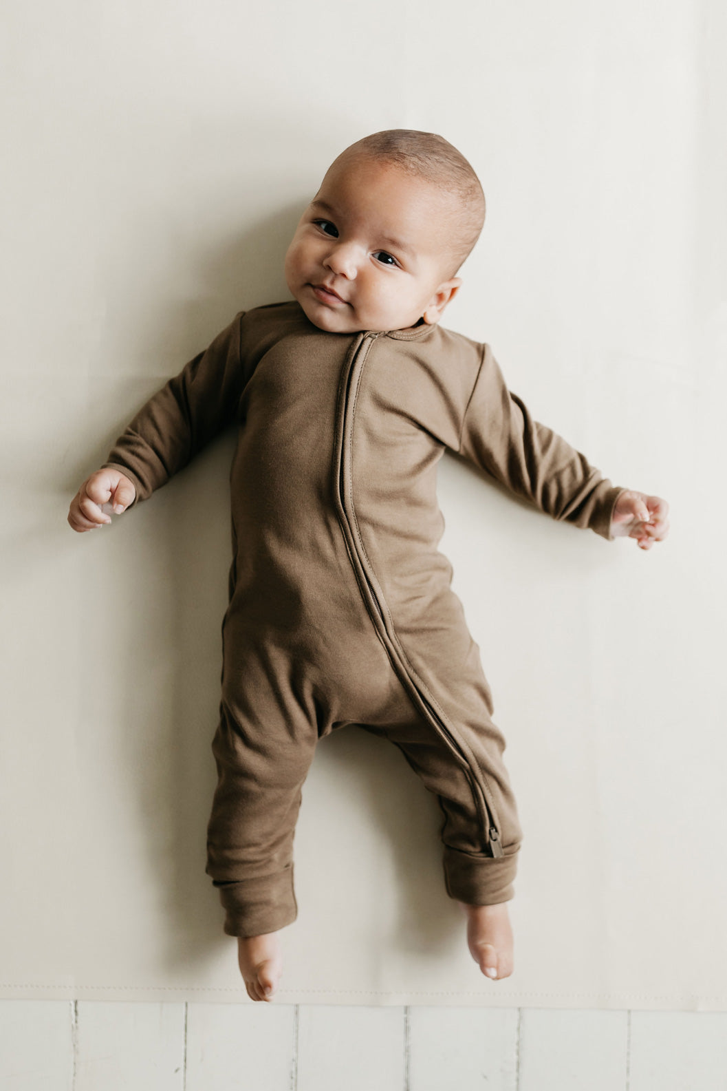 Pima Cotton Frankie Zip Onepiece - Cub Childrens Onepiece from Jamie Kay Australia