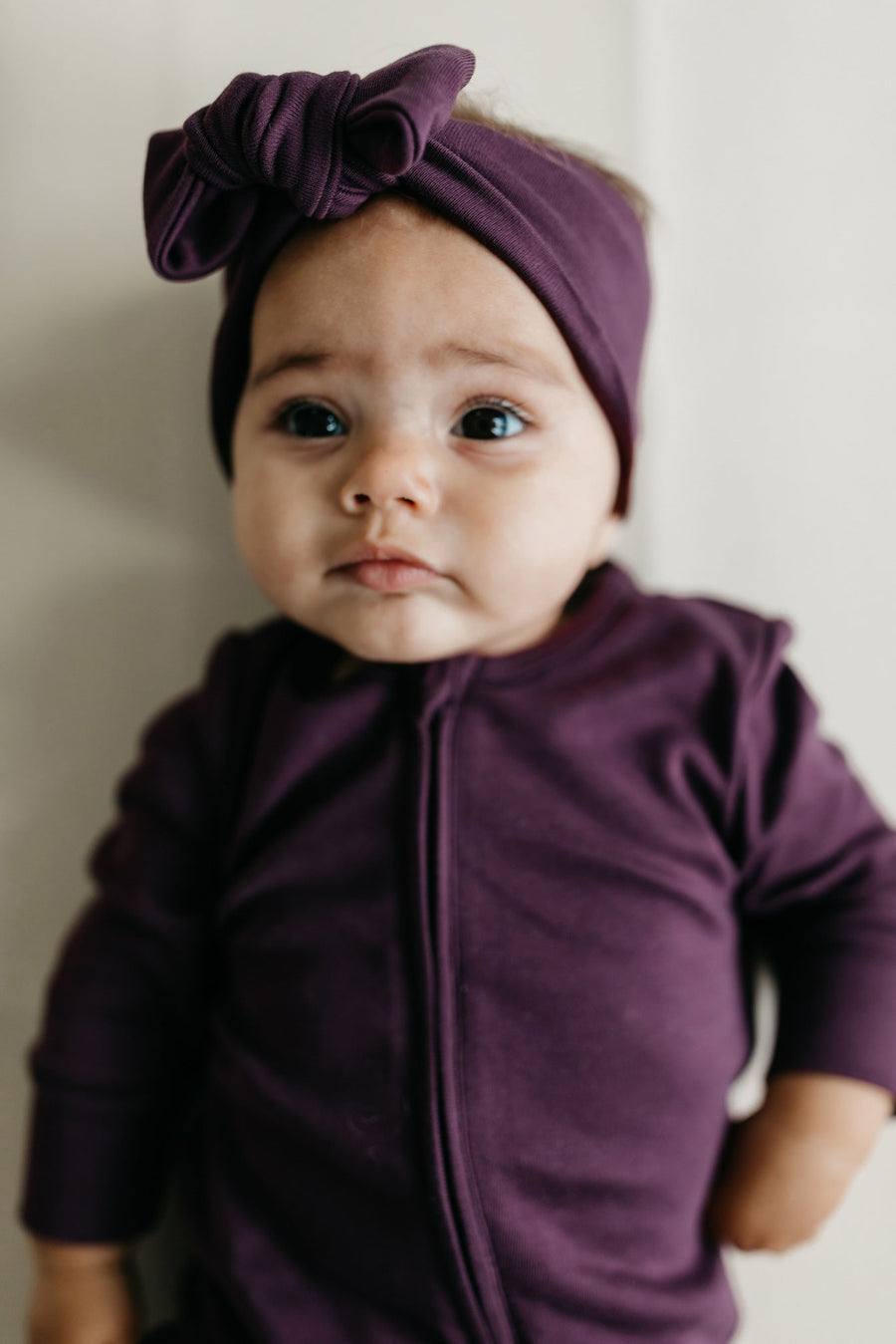 Pima Cotton Frankie Zip Onepiece - Sugar Plum Childrens Onepiece from Jamie Kay Australia