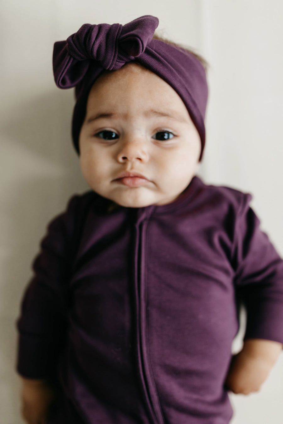 Pima Cotton Headband - Sugar Plum Childrens Headband from Jamie Kay Australia