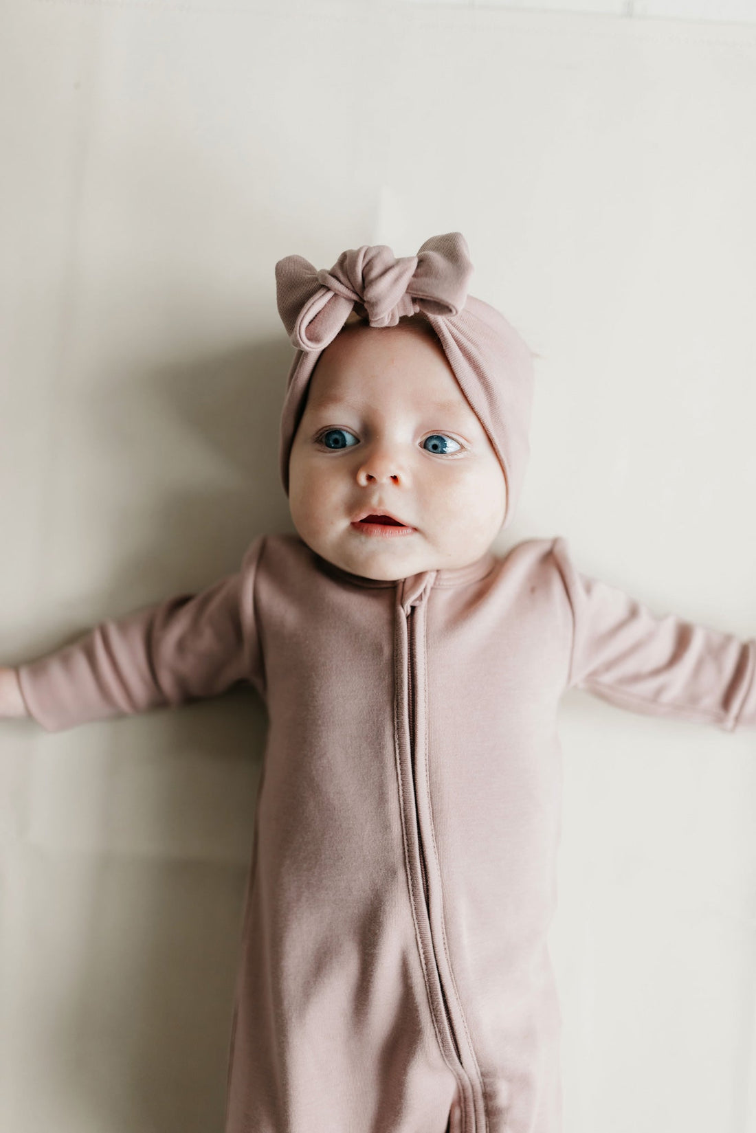 Pima Cotton Headband - Softest Mauve Childrens Headband from Jamie Kay Australia