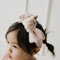 Organic Cotton Lilian Headband - Rose Dust Childrens Headband from Jamie Kay Australia