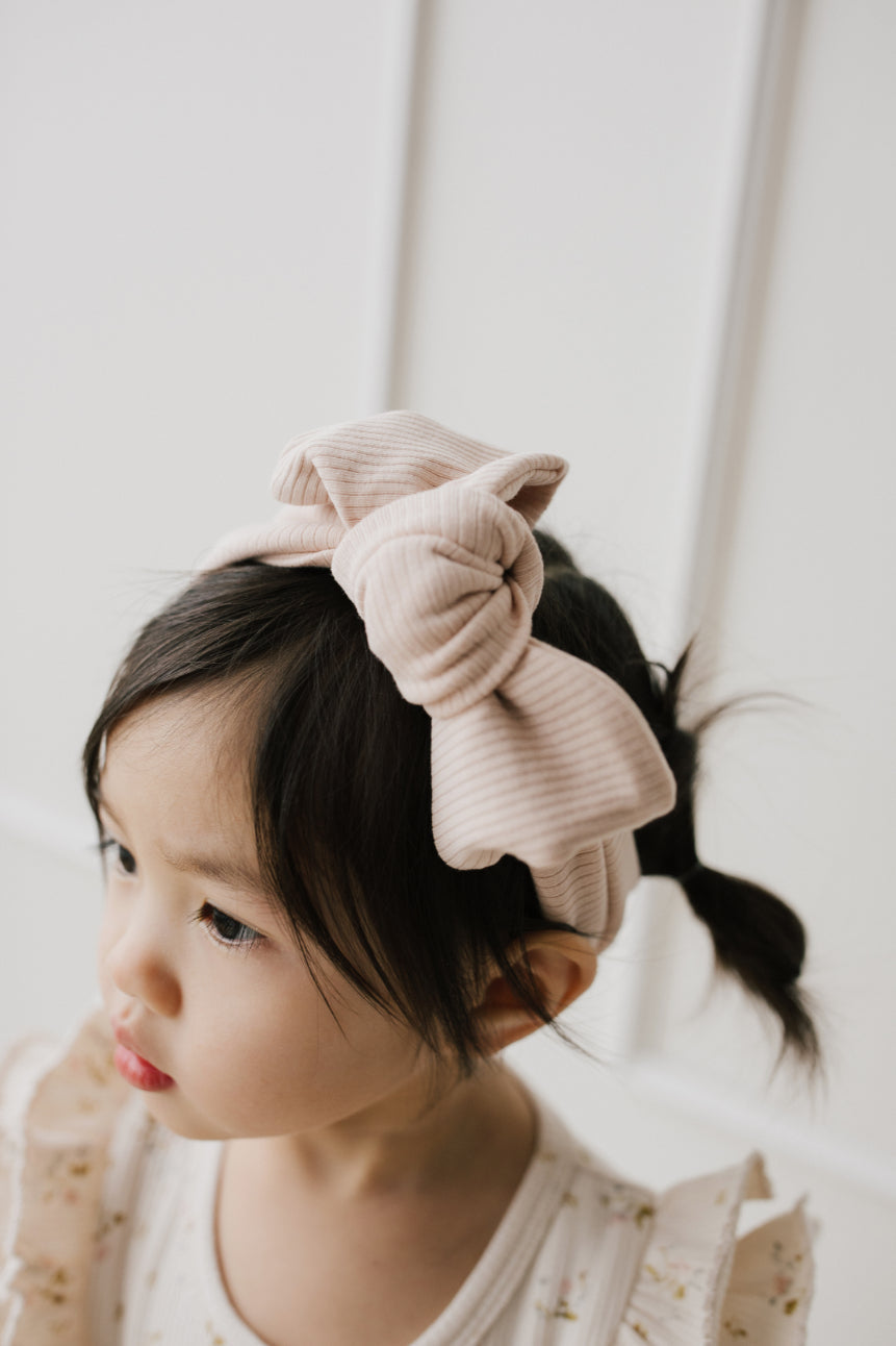 Organic Cotton Lilian Headband - Rose Dust Childrens Headband from Jamie Kay Australia