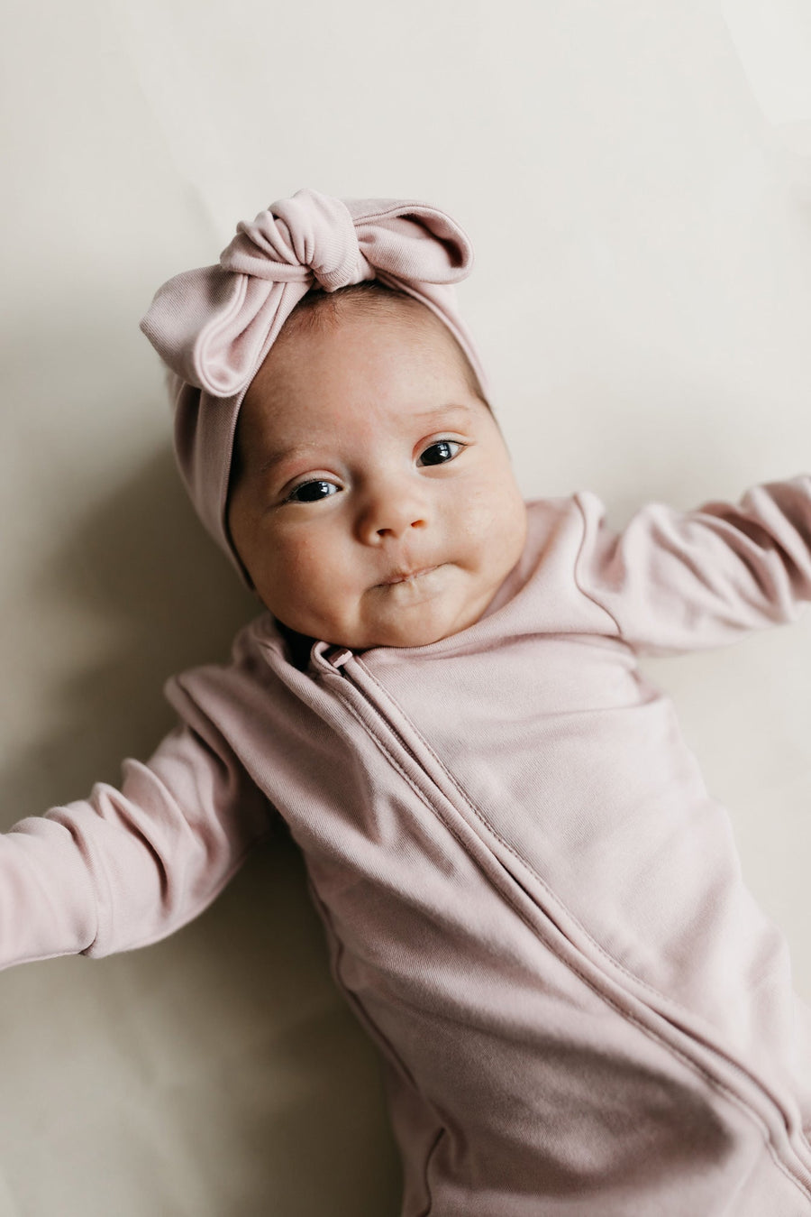 Pima Cotton Frankie Zip Onepiece - Powder Pink Childrens Onepiece from Jamie Kay Australia