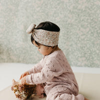 Organic Cotton Headband - Chloe Floral Tofu Childrens Headband from Jamie Kay Australia