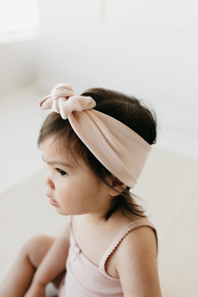 Organic Cotton Modal Headband - Ballet Pink Childrens Headband from Jamie Kay Australia