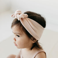 Organic Cotton Modal Headband - Ballet Pink Childrens Headband from Jamie Kay Australia