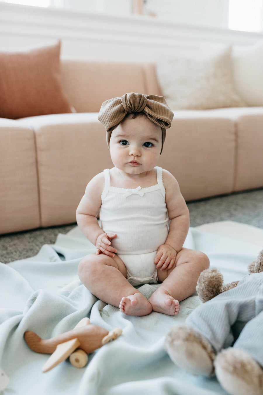 Organic Cotton Modal Singlet Bodysuit - Milk Childrens Singlet Bodysuit from Jamie Kay Australia