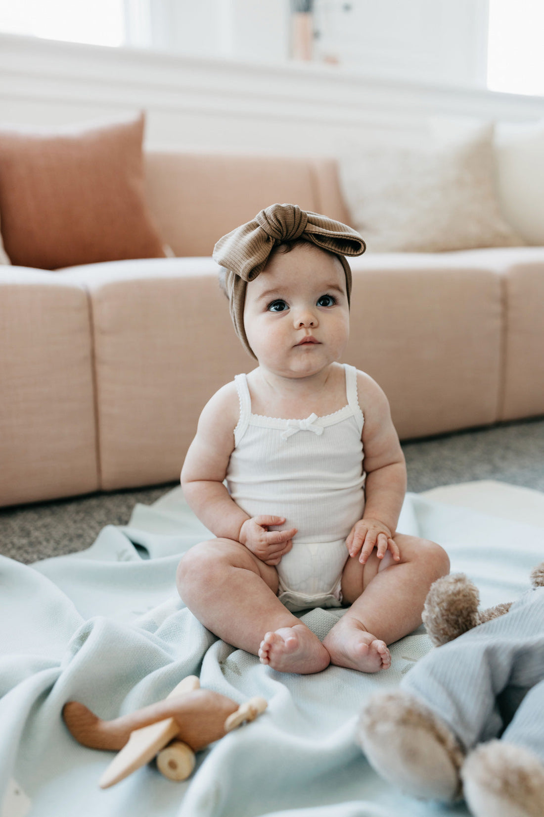 Organic Cotton Modal Singlet Bodysuit - Milk Childrens Singlet Bodysuit from Jamie Kay Australia