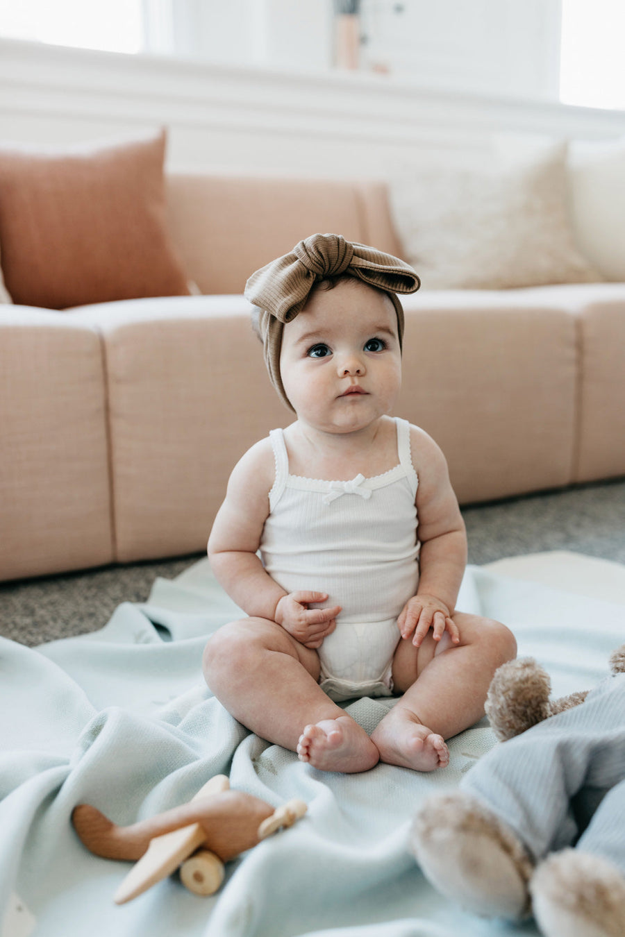 Organic Cotton Modal Singlet Bodysuit - Milk Childrens Singlet Bodysuit from Jamie Kay Australia