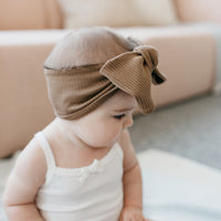 Organic Cotton Modal Headband - Crème Caramel Childrens Headband from Jamie Kay Australia