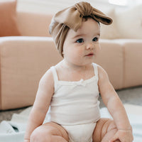 Organic Cotton Modal Headband - Crème Caramel Childrens Headband from Jamie Kay Australia