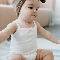 Organic Cotton Modal Headband - Crème Caramel Childrens Headband from Jamie Kay Australia