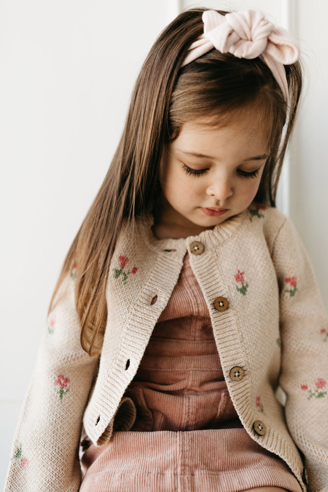 Organic Cotton Modal Headband - Ballet Pink Childrens Headband from Jamie Kay Australia