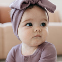 Organic Cotton Modal Headband - Periwinkle Childrens Headband from Jamie Kay Australia