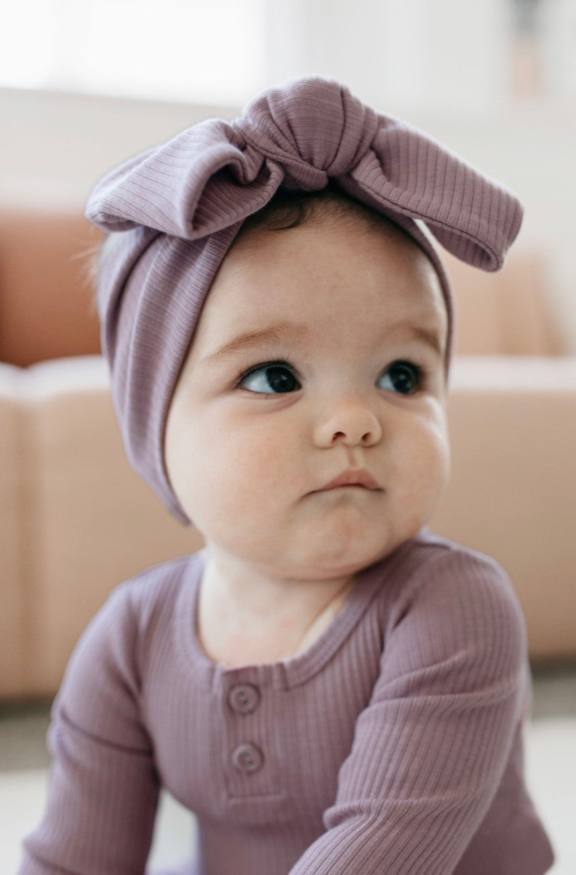 Organic Cotton Modal Headband - Periwinkle Childrens Headband from Jamie Kay Australia