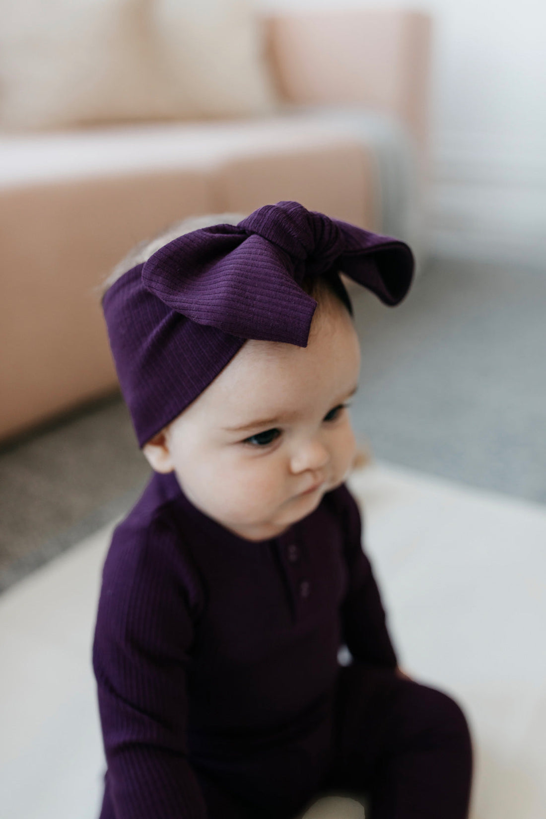 Organic Cotton Modal Headband - Fig Childrens Headband from Jamie Kay Australia