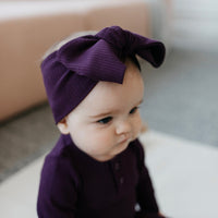 Organic Cotton Modal Headband - Fig Childrens Headband from Jamie Kay Australia