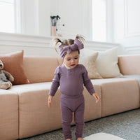 Organic Cotton Modal Headband - Mauve Childrens Headband from Jamie Kay Australia