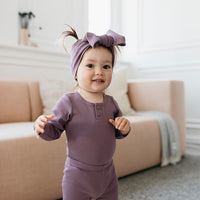 Organic Cotton Modal Headband - Mauve Childrens Headband from Jamie Kay Australia