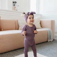 Organic Cotton Modal Headband - Mauve Childrens Headband from Jamie Kay Australia