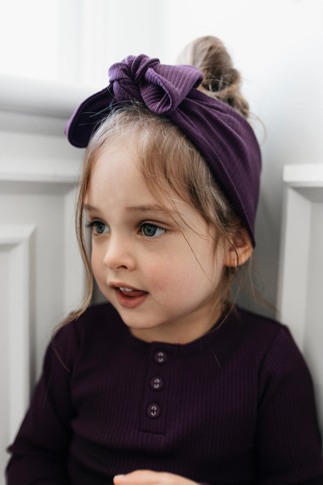 Organic Cotton Modal Headband - Fig Childrens Headband from Jamie Kay Australia