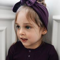 Organic Cotton Modal Headband - Fig Childrens Headband from Jamie Kay Australia