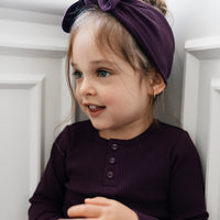 Organic Cotton Modal Headband - Fig Childrens Headband from Jamie Kay Australia