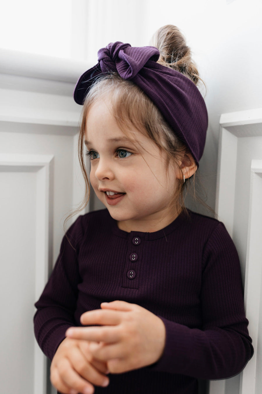 Organic Cotton Modal Headband - Fig Childrens Headband from Jamie Kay Australia