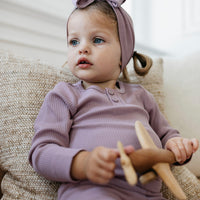 Organic Cotton Modal Headband - Periwinkle Childrens Headband from Jamie Kay Australia