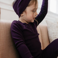 Organic Cotton Modal Headband - Fig Childrens Headband from Jamie Kay Australia