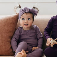 Organic Cotton Modal Headband - Mauve Childrens Headband from Jamie Kay Australia