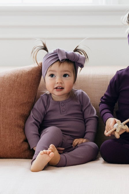 Organic Cotton Modal Headband - Mauve Childrens Headband from Jamie Kay Australia