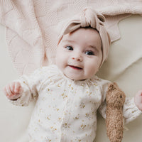 Organic Cotton Lilian Headband - Rose Dust Childrens Headband from Jamie Kay Australia