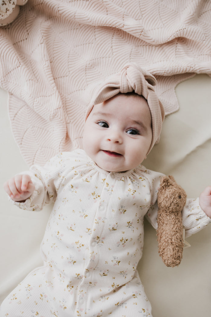 Organic Cotton Lilian Headband - Rose Dust Childrens Headband from Jamie Kay Australia