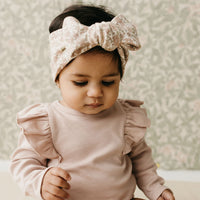 Organic Cotton Headband - Chloe Floral Tofu Childrens Headband from Jamie Kay Australia