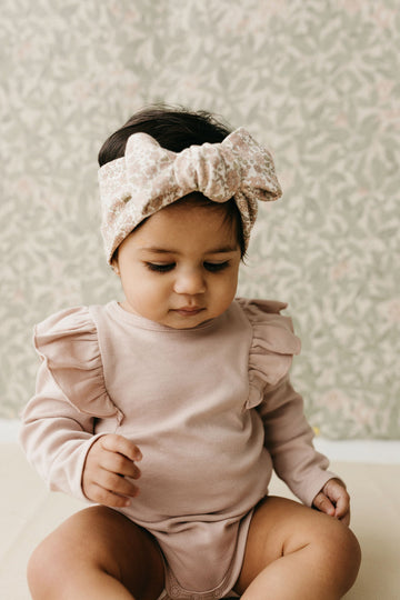 Organic Cotton Headband - Chloe Floral Tofu Childrens Headband from Jamie Kay Australia