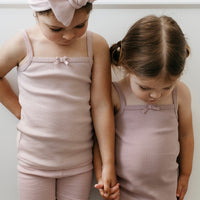 Organic Cotton Modal Singlet - Rosie Childrens Singlet from Jamie Kay Australia